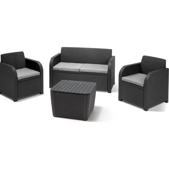 Zahradní sestava Allibert Novara grafit