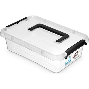 Úložný box Orplast Box úložný SIMPLE-1313, 3,10l, 29x20x8cm, rukojeť, transp.plast