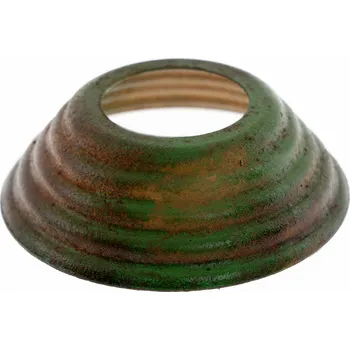 Objímka na žárovku Ozdobná krytka na objímku E27 Vroubek, Rusty Car Style Green Vintage