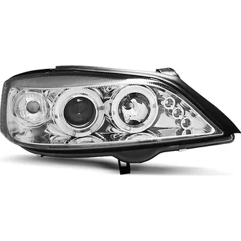 Přední světlomet TUNING-TEC Přední světla Opel Astra G 98-04 Angel Eyes - chrom + diody