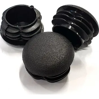 Záslepka trubky s čočkovou hlavou ø 28x0,8-2,5, LDPE, černá