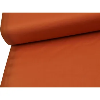 Mirtex Látka SATEEN 150/375 Hnědá Terracota hladký šíře 285cm Velkoobchod Ceník: VELKOOBCHOD: po celých rolích, bez odvíjení