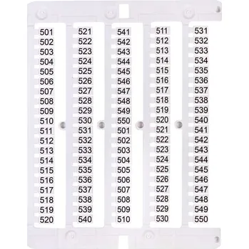 Štítek označovací pro všechny typy svorek ES-NU0851501, ETI