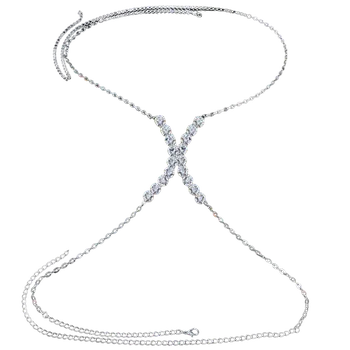 Erotická ozdoba Štrasový doplněk do výstřihu