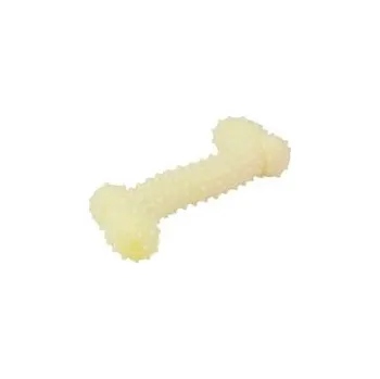 Hračka pro psa Nayeco hračka pro psa kost s výstupky 10,5 cm, plavací, TPR guma, žlutá