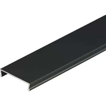 LAGUNA Krycí profil dolního vedení Rama, strukturovaná černá matná Délka profilu: 4,0 m