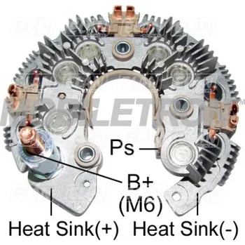 Alternátor Diodový blok alternátoru Denso 104210-6010 / 104210-6101