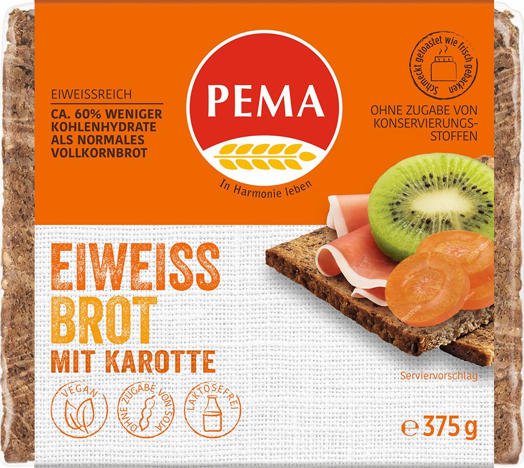 Pema Proteinový chléb s mrkví 375 g - Zbozi.cz