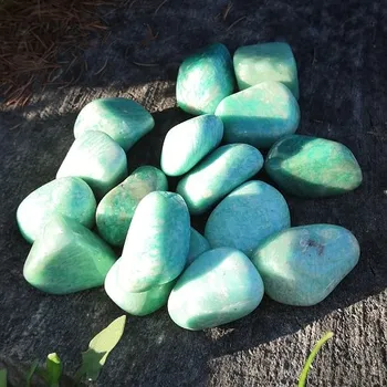 Amazonit tromlovaný mix, L