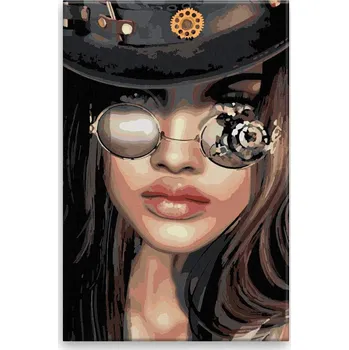 Dětské zboží Malování podle čísel - Hodinový strojek - 40x60 cm, bez dřevěného rámu - CZ výroba