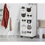 Designová skříň na boty Vallissa 127 cm bílá