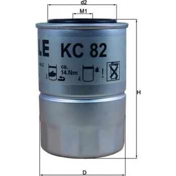 Palivový filtr Palivový filtr MAHLE KC 82D