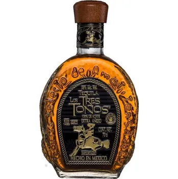 Rum TEQ LOS TRES TONOS extra anejo 38% 0,7l (holá láhev)