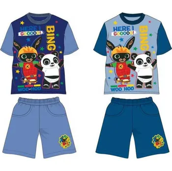 Chlapecké pyžamo Bing - licence Chlapecký letní komplet - SETINO Králíček Bing 970-018, tmavší modrá Barva: Modrá tmavě, Velikost: 98