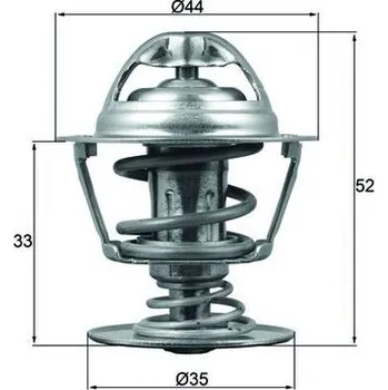 Automobilové těsnění Termostat, chladivo MAHLE TX 173 88D