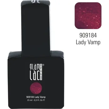 Lak na nehty GlamLac Gel lak vínový 909184 Lady Vamp 15ml