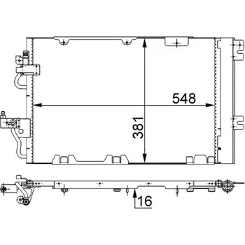 Výparník klimatizace Kondenzátor, klimatizace MAHLE AC 375 000S