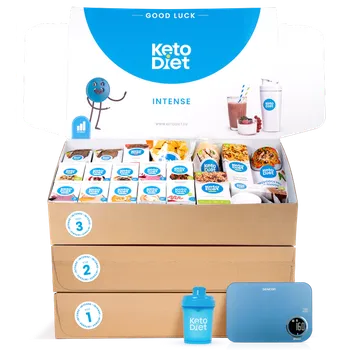 Keto dieta KetoDiet Kompletní keto dieta Intense 1. + 2. + 3. krok na 12 týdnů 308 porcí