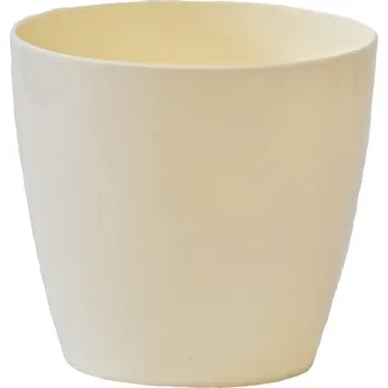 Obal na květináč Plastový květináč Aga 95 mm, krémový (116869 008 Aga 9,5 obal krémový)
