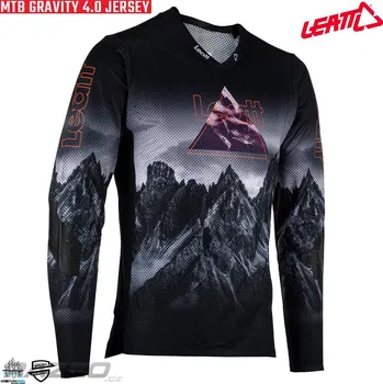cyklistický dres Dres na kolo Leatt MTB Gravity 4.0 Jersey Alpine 2023 L