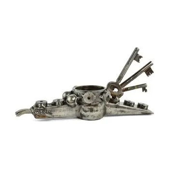 Svícen Kovová dekorace Drublal na čajovou svíčku