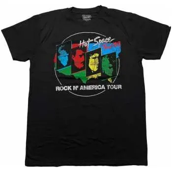 Merch Queen: Queen Unisex T-shirt: Hot Space Tour '82 (back Print) (small) S