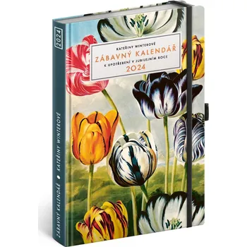 Diář Recenze Presco Group Zábavný kalendář Kateřiny Winterové A5 týdenní 2024