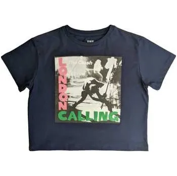 Merch The Clash: The Clash Ladies Crop Top: London Calling (medium) M