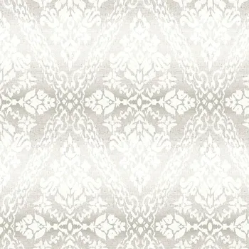 Tapeta York Šedá předklížená tapeta, damaškový vzor DM4934, Damask, York, velikost 0,685 x 8,2 m