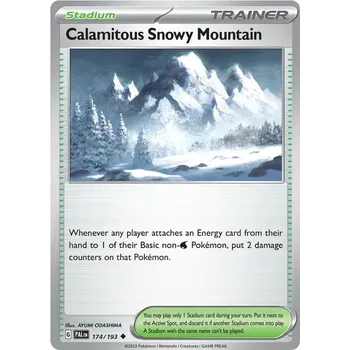 Karetní hra Calamitous Snowy Mountain 174/193 - Paldea Evolved Typ karty: Reverse Holo