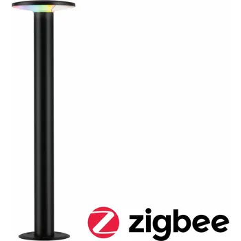 Venkovní osvětlení PAULMANN LED stojací svítidlo Smart Home Zigbee Plate IP44 600mm RGBW+ 5W 230V antracit kov/umělá hmota