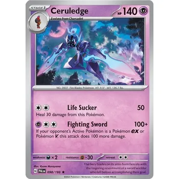 Sběratelská karetní hra Ceruledge 098/193 - Paldea Evolved Typ karty: Holo