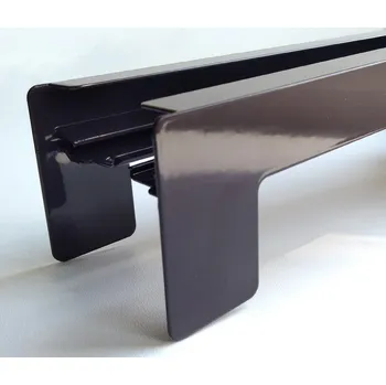 Parapet Koncovky z Alu 110 / 40 mm, pro montáž před omítkou - RAL8019 hnědá / PÁR