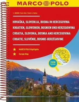 Autoatlas: Slovinsko, Chorvatsko, Bosna a Hercegovina 1:300 000 - Marco Polo (2018)