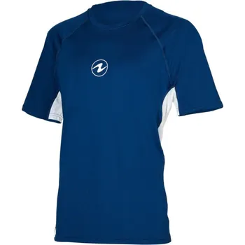 Rashguard Pánské tričko Aqualung RASHGUARD LOOSE FIT, námořní modrá/bílá Velikost: L CL2720409L