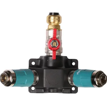 Kompresor Rozdělovací krabice se 2 bezp. rychlospojkami a kulovým ventilem o 18 mm