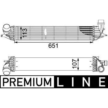 Chladič motoru Chladič turba MAHLE CI 151 000P