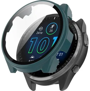 Příslušenství k chytrým hodinkám Ochranný kryt pro Garmin Forerunner 965 - Tmavě zelený