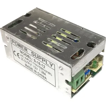 spínaný zdroj W-Star WSPW15-12-125L - Průmyslový napájecí zdroj 15W/12V 1,25A, zdroj určený pro LED