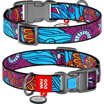 Obojek pro psa WAUDOG obojek nylonový Summer QR (25-35cm/1,5cm)