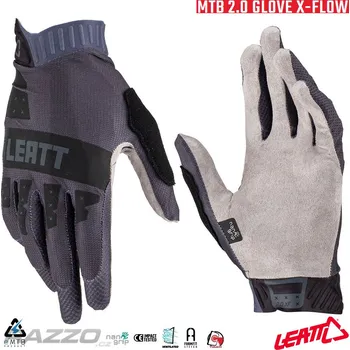 Cyklistické rukavice Rukavice na kolo Leatt MTB 2.0 X-Flow Glove Stealth 2023 11 - XL