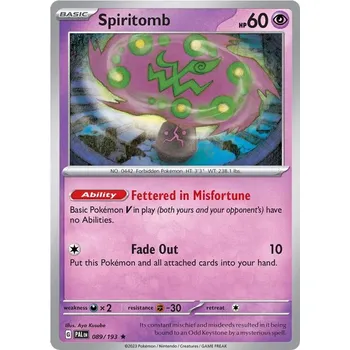Sběratelská karetní hra Spiritomb 089/193 - Paldea Evolved Typ karty: Holo