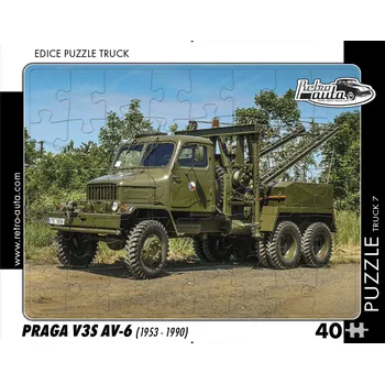 autíčko Puzzle Truck Praga V3S AV-6-40 dílků