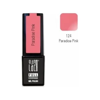 Umělé nehty GlamLac Gel lak růžový - 124 Paradise Pink 6 ml