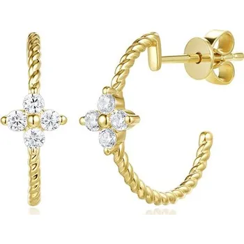 Náušnice Zlaté náušnice AURINO se zirkony E27351FCZZ4Y-1