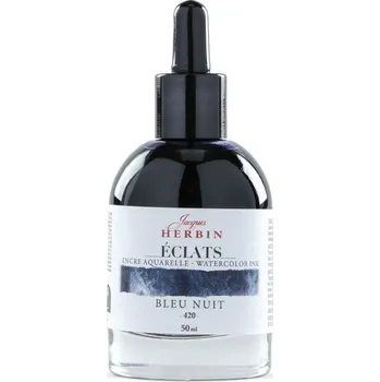 Herbin Jacques akvarelový inkoust (50ml) půlnoční modrá