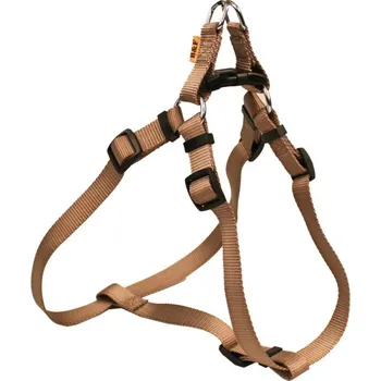Postroj pro psa BAFPET Popruhové kšíry JEDNOBAREVNÉ Barva: Hnědá, Rozměr: 15mm x OH 23-46cm 18412J