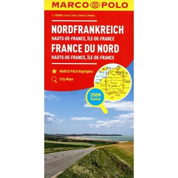 MARCO POLO Regionalkarte Frankreich: Hauts-de-France, Île-de-France 1:250 000