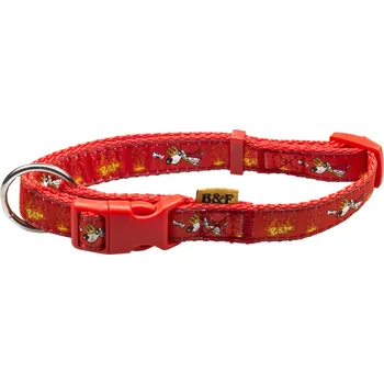 Obojek pro psa BAFPET Popruhové obojky ANDĚL&ĎÁBEL Barva: Červená, Rozměr: 25mm x 40-66cm 18102AD