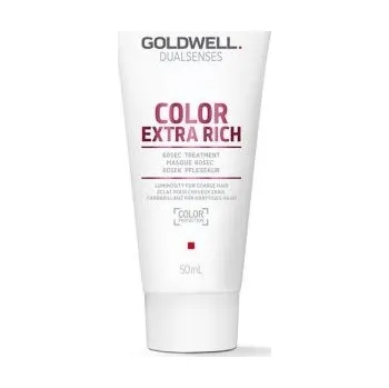 Vlasová regenerace Goldwell Dualsenses Color Extra Rich 60sec Treatment - Maska na barvené vlasy 50 ml Cestovní balení